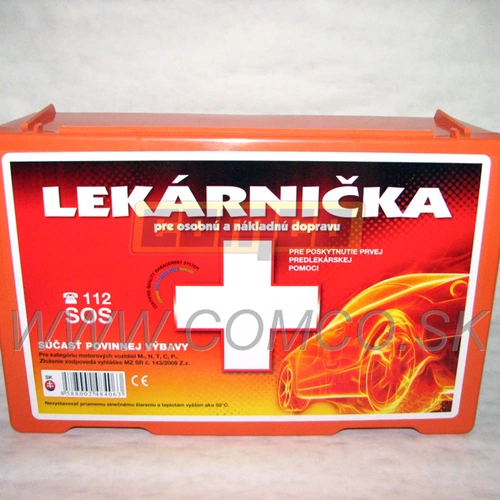 Lekárnička do auta podľa vyhlášky 143/2009 Z.z. (Povinná a odporúčaná výbava) - obr. 1
