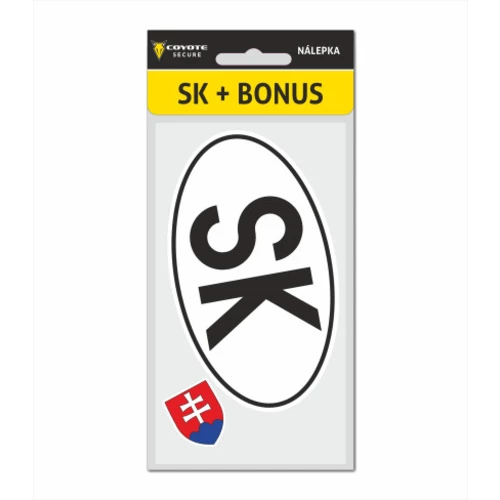 COYOTE SECURE Samolepka SK normovaná+bonus