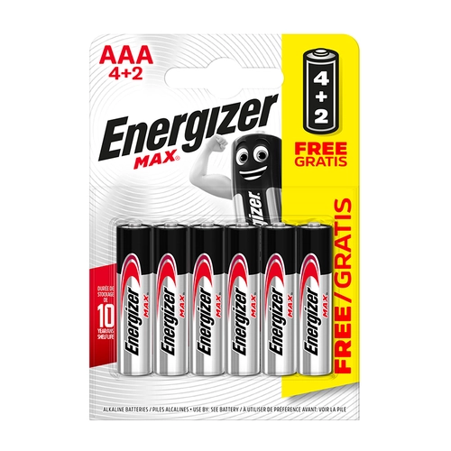 ENERGIZER MAX Promo LR03 AAA /4+2 ks zdarma