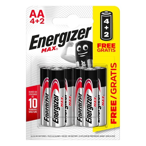 ENERGIZER MAX Promo LR6 AA /4+2 ks zdarma
