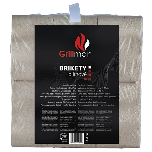 GRILLMAN Drevené brikety 10 kg