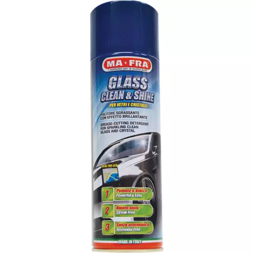 MA-FRA Glass clean and shine CZ/SK/HU 500 ml aktivna pena na čištenie okien - sprej