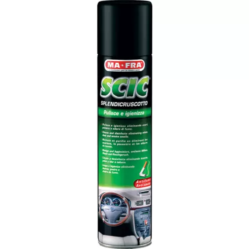 SCIC GREEN 600 ml zelený CZ/SK/HU- kokpit sprej čistí a pohlcuje zápachy /MA-FRA/