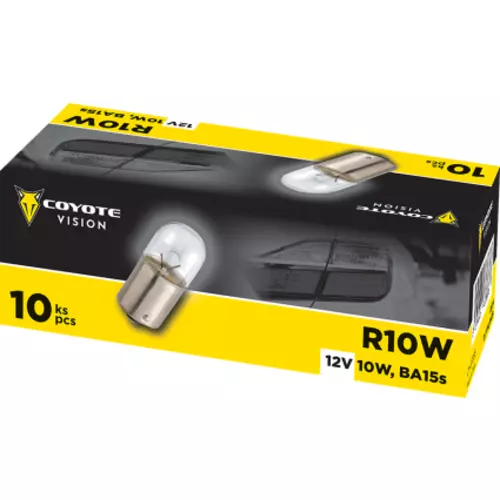 Žiarovka 12V 10W R10W BA15s COYOTE VISION balenie 10ks