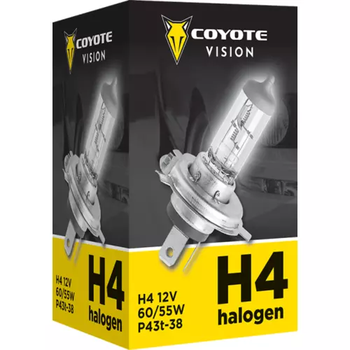 Žiarovka 12V H4 60/55W COYOTE VISION