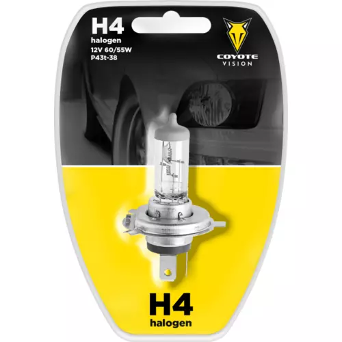 Žiarovka 12V H4 60/55W COYOTE VISION blister