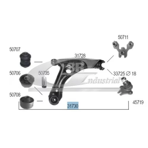 Rameno zavesenia kolies 3RG 31730