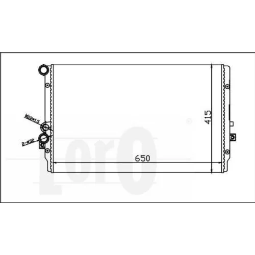 Chladič motora ABAKUS 053-017-0011 (ABAKUS / Loro) - obr. 1
