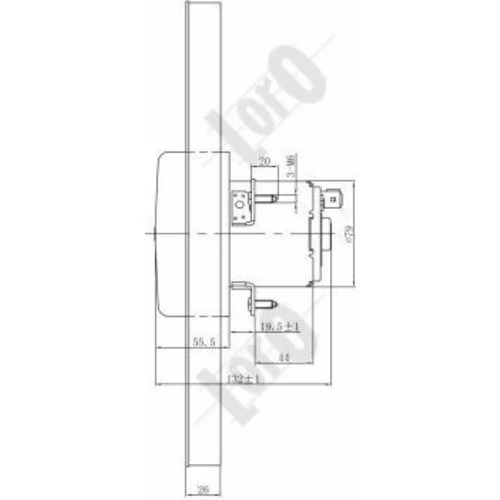 Ventilátor chladenia motora ABAKUS 053-014-0021 (ABAKUS / Loro) - obr. 4