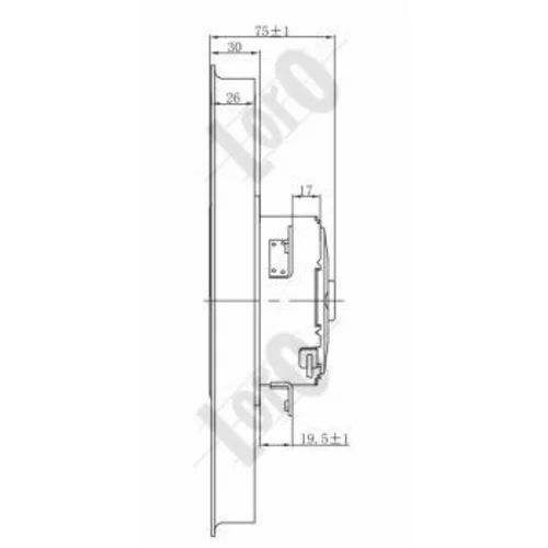Ventilátor chladenia motora ABAKUS 053-014-0023 (ABAKUS / Loro) - obr. 3
