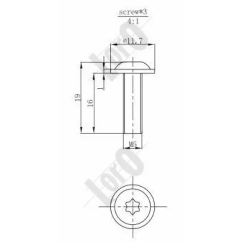 Ventilátor chladenia motora ABAKUS 003-014-0002 (ABAKUS / Loro) - obr. 2