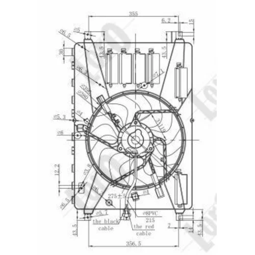 Ventilátor chladenia motora ABAKUS 048-014-0001 (ABAKUS / Loro) - obr. 3