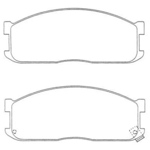 Sada brzdových platničiek kotúčovej brzdy ASN-120W /AISIN/