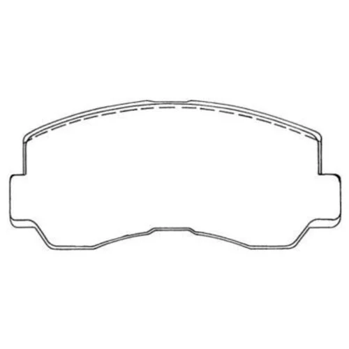 Sada brzdových platničiek kotúčovej brzdy ASN-26A /AISIN/ - obr. 1