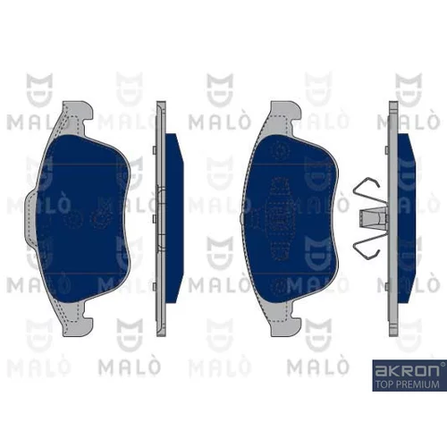 Sada brzdových platničiek kotúčovej brzdy AKRON-MALO 1050266