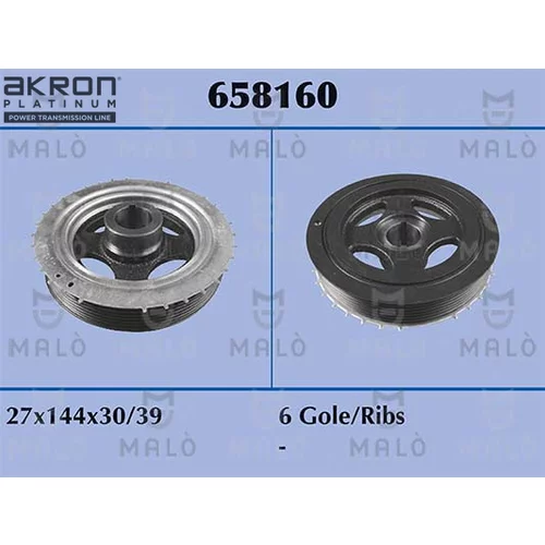 Remenica kľukového hriadeľa AKRON-MALO 658160