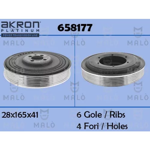 Remenica kľukového hriadeľa AKRON-MALO 658177