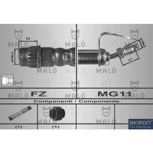 Brzdová hadica AKRON-MALO 80384