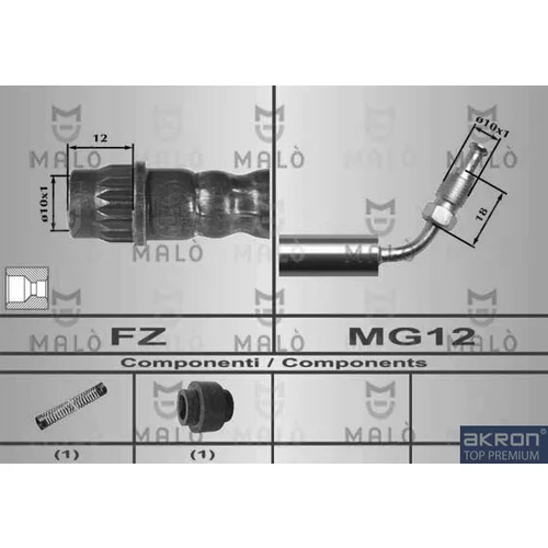 Brzdová hadica AKRON-MALO 80588