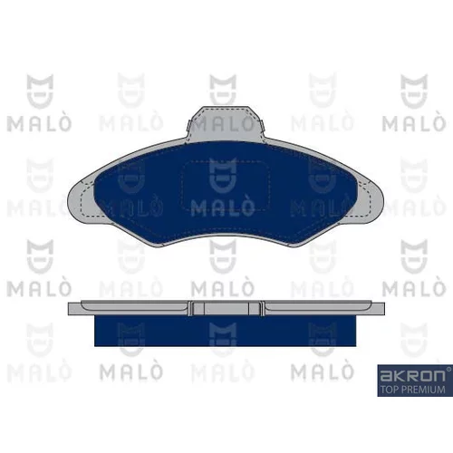 Sada brzdových platničiek kotúčovej brzdy AKRON-MALO 1050006