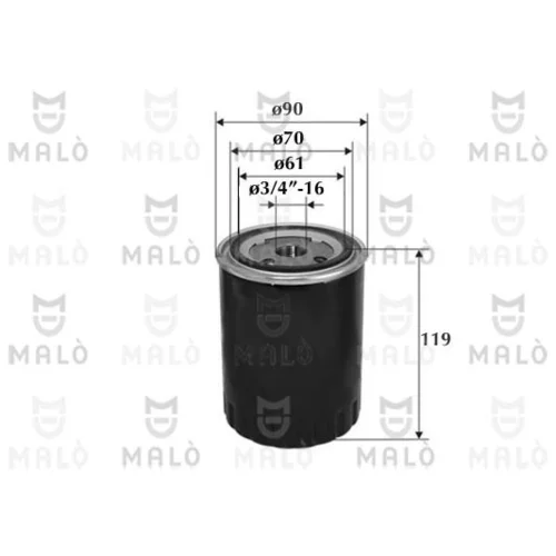 Olejový filter AKRON-MALO 1510108