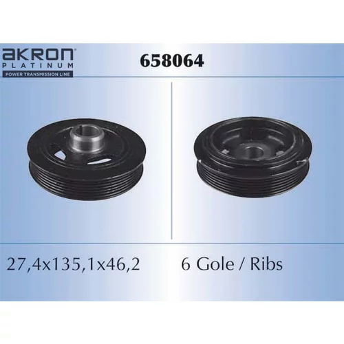 Remenica kľukového hriadeľa AKRON-MALO 658064