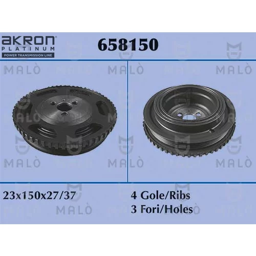 Remenica kľukového hriadeľa AKRON-MALO 658150