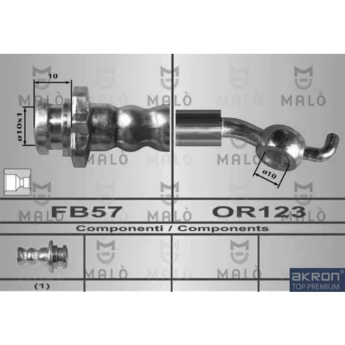 Brzdová hadica AKRON-MALO 80574