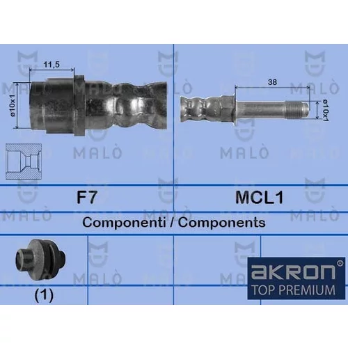 Brzdová hadica AKRON-MALO 80895