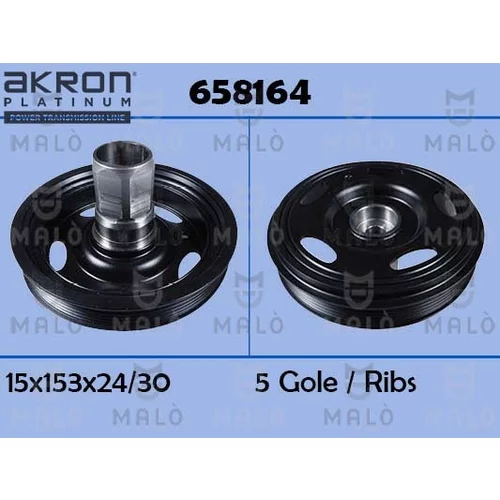 Remenica kľukového hriadeľa AKRON-MALO 658164