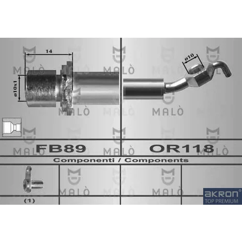 Brzdová hadica AKRON-MALO 80447