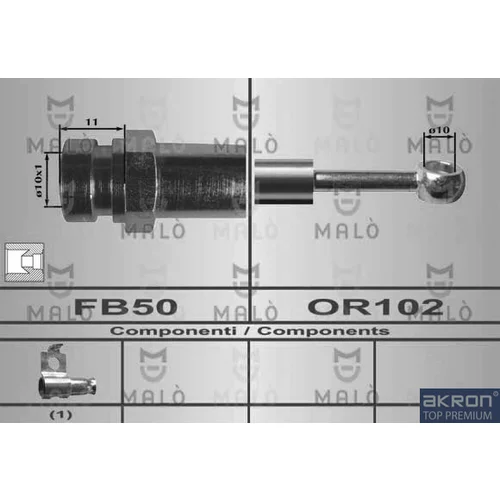 Brzdová hadica AKRON-MALO 80486