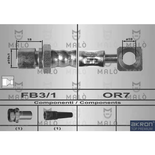 Brzdová hadica AKRON-MALO 80598