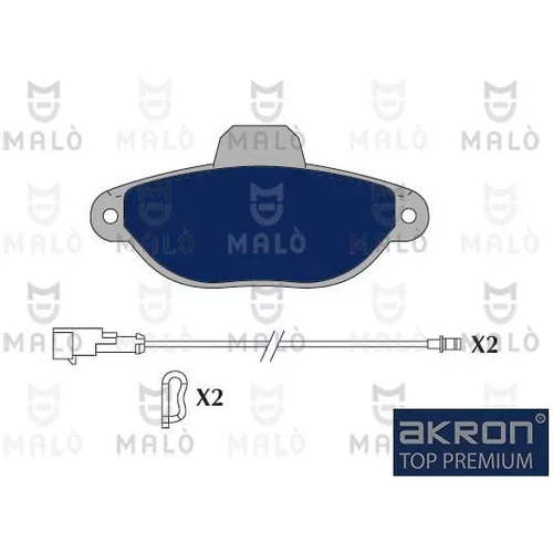 Sada brzdových platničiek kotúčovej brzdy AKRON-MALO 1050913