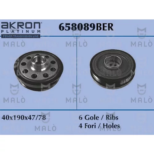 Remenica kľukového hriadeľa AKRON-MALO 658089BER
