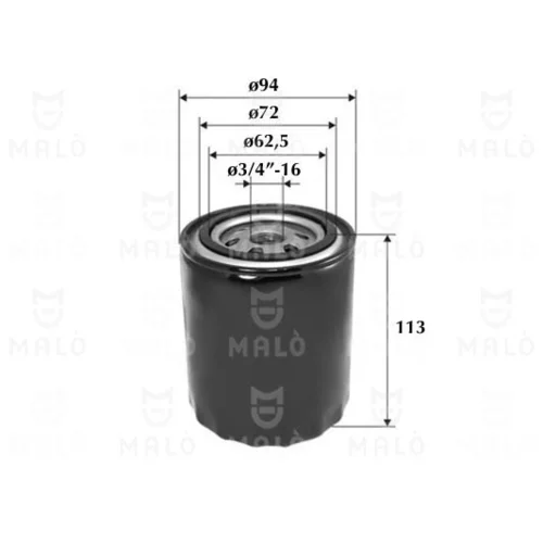 Hydraulický filter riadenia AKRON-MALO 1510172