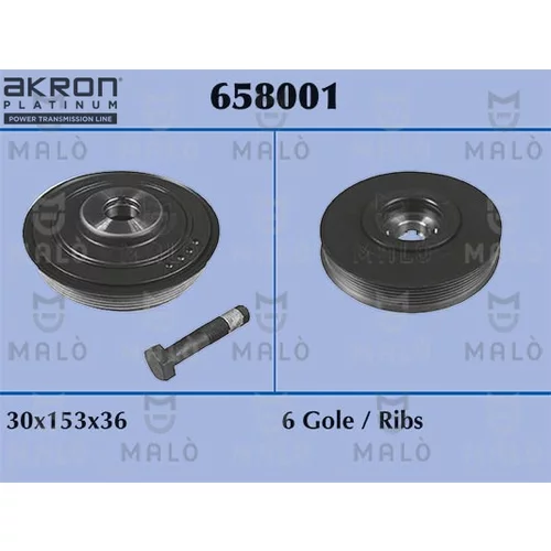 Remenica kľukového hriadeľa AKRON-MALO 658001