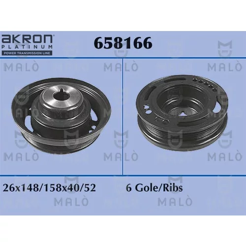 Remenica kľukového hriadeľa AKRON-MALO 658166