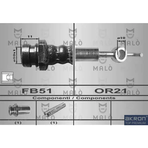 Brzdová hadica AKRON-MALO 80391