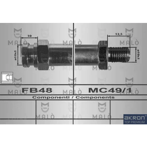 Brzdová hadica AKRON-MALO 80396