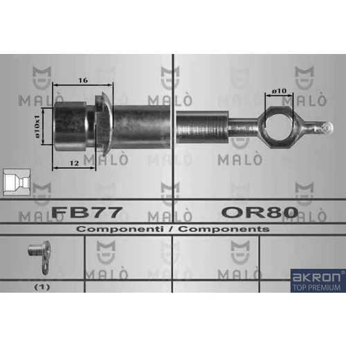 Brzdová hadica AKRON-MALO 80406