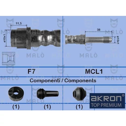 Brzdová hadica AKRON-MALO 81023