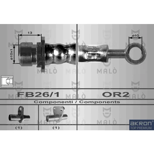 Brzdová hadica AKRON-MALO 8093