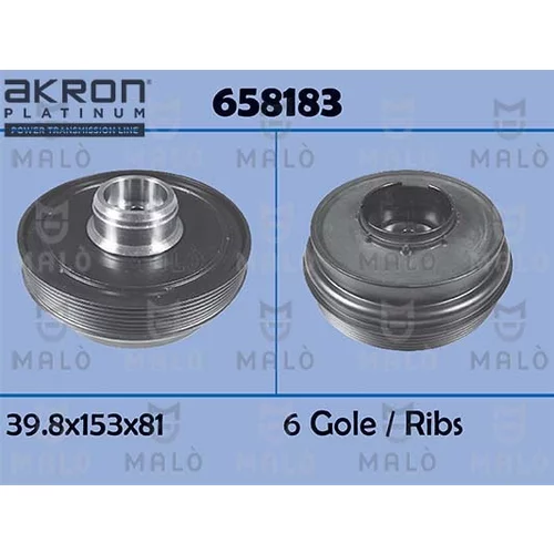 Remenica kľukového hriadeľa AKRON-MALO 658183