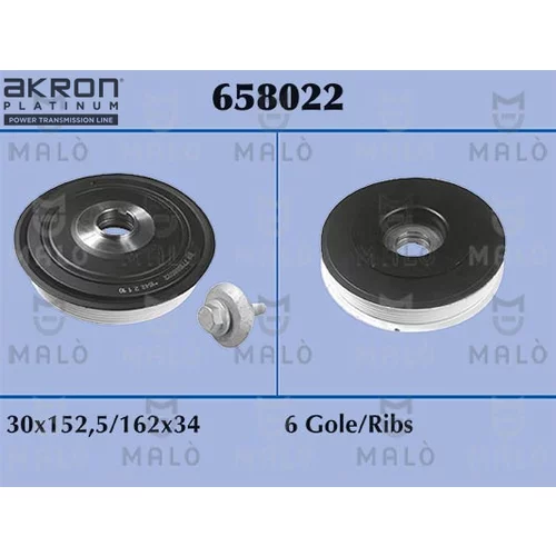 Remenica kľukového hriadeľa AKRON-MALO 658022