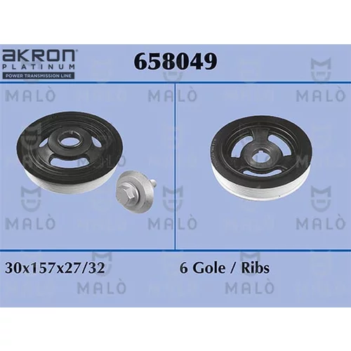 Remenica kľukového hriadeľa AKRON-MALO 658049
