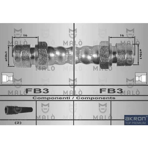 Brzdová hadica AKRON-MALO 80240