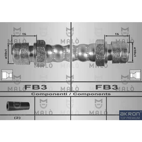Brzdová hadica AKRON-MALO 80255