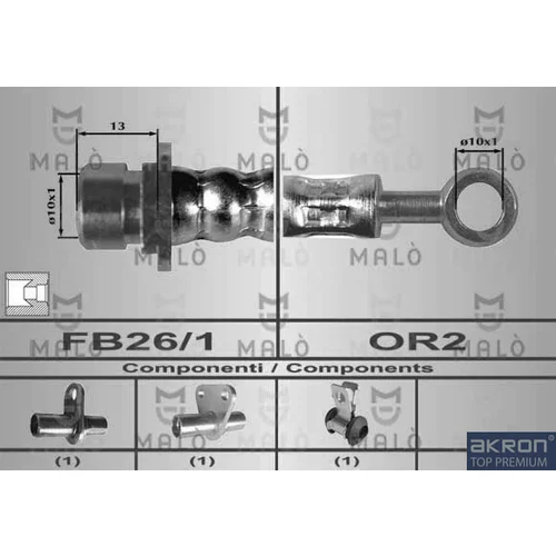 Brzdová hadica AKRON-MALO 80332