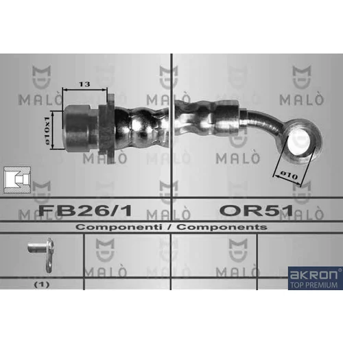 Brzdová hadica AKRON-MALO 80632